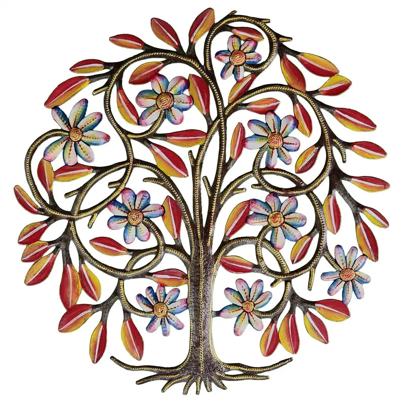 Painted Blooming Tree Le Primitif Galleries