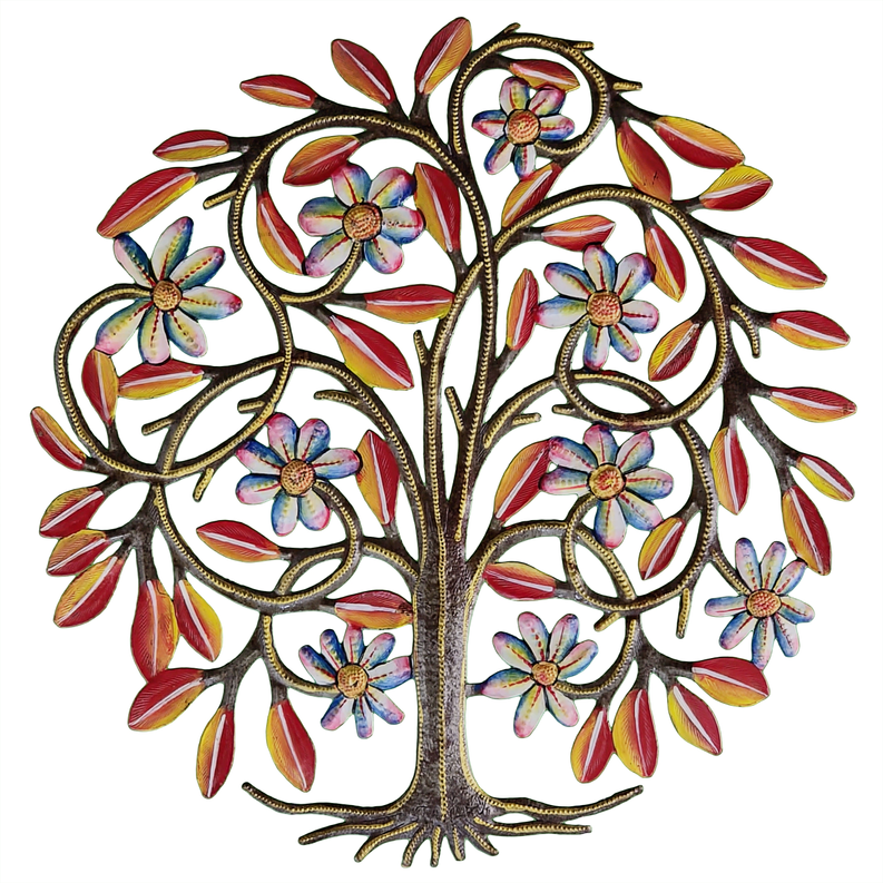 Painted Blooming Tree Le Primitif Galleries