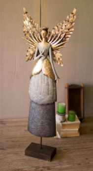 Painted Metal Angel Kalalou