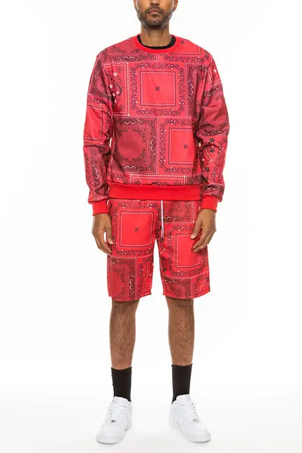 Paisley All Over Print Crew Set WEIV