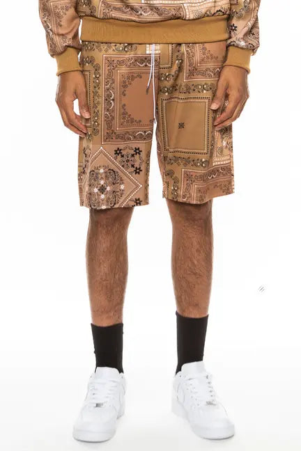 Paisley All Over Print Shorts WEIV
