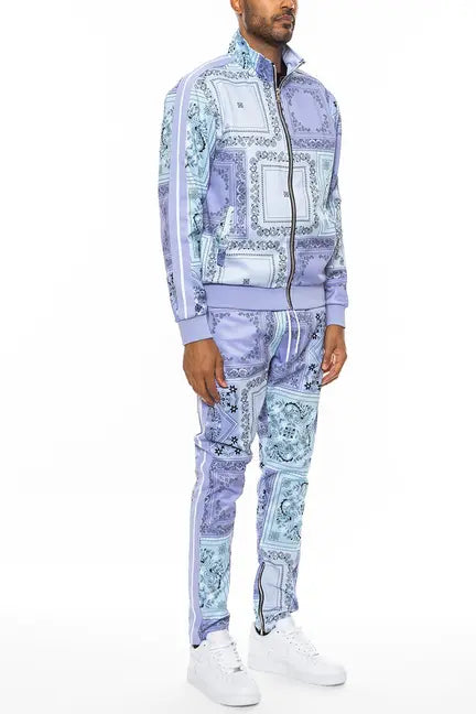 Paisley All Over Print Track Jacket Set WEIV