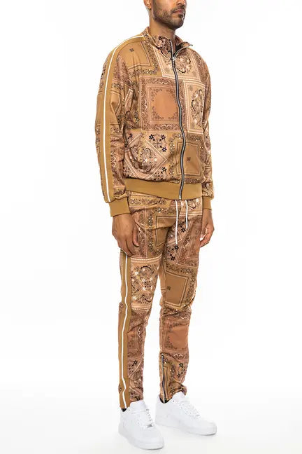 Paisley All Over Print Track Jacket Set WEIV