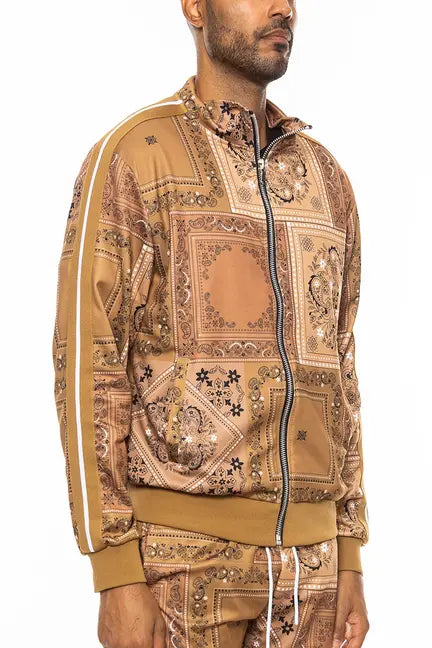 Paisley All Over Print Track Jacket WEIV