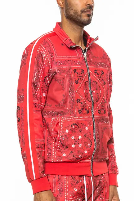 Paisley All Over Print Track Jacket WEIV