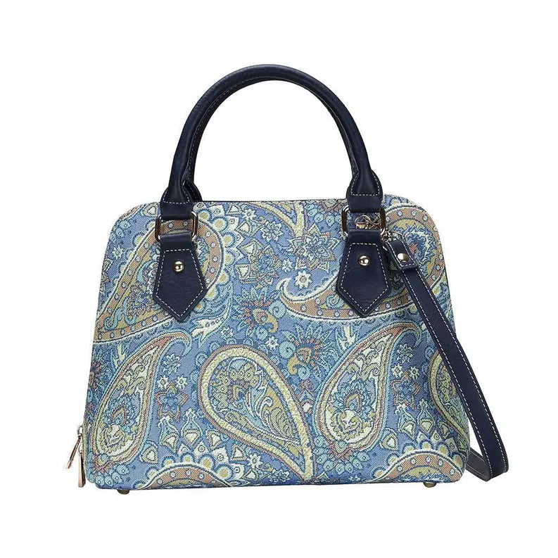 Paisley Convertible Top Handle Purse Handbag Signare USA