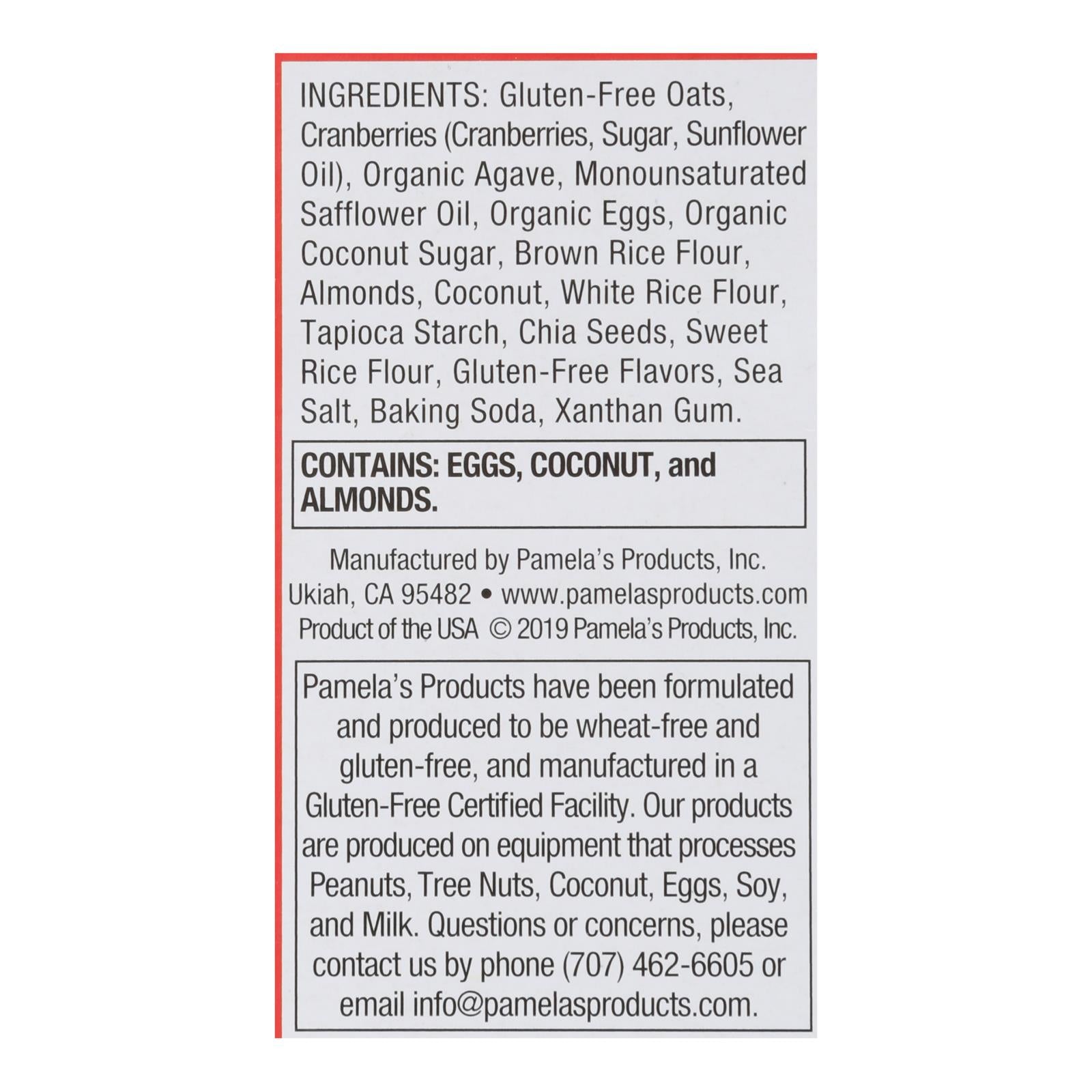 Pamela's Products - Oat Chocolate Chip Whenever Bars - Peanut Butter - Case Of 6 - 1.41 Oz. Pamela's Products