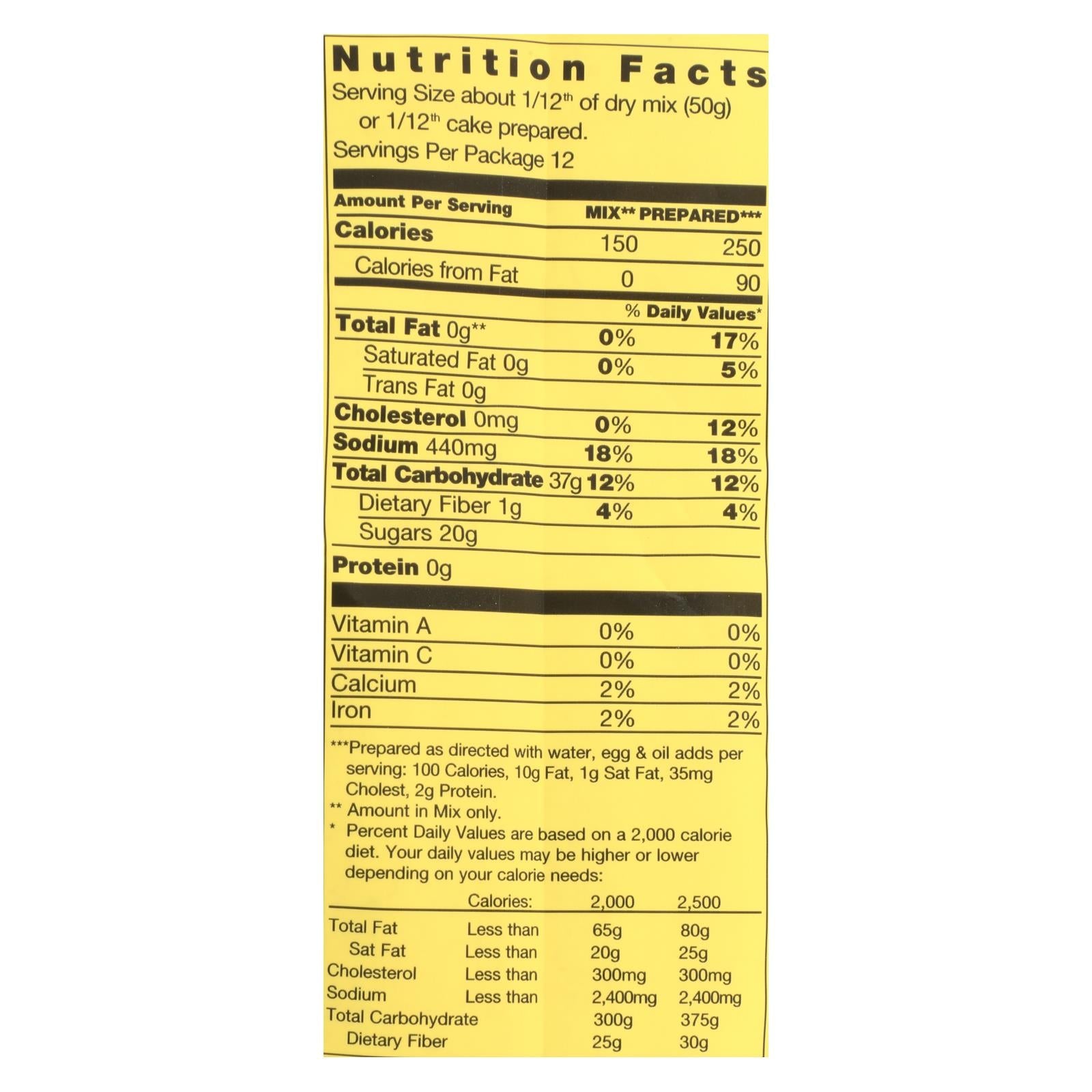 Pamela's Products - Vanilla Cake - Mix - Case Of 6 - 21 Oz. Pamela's Products