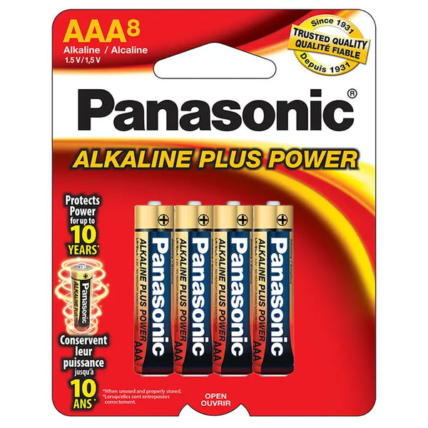 Panasonic Aklaline Size "aaa" Plus Power (8-pack) Panasonic