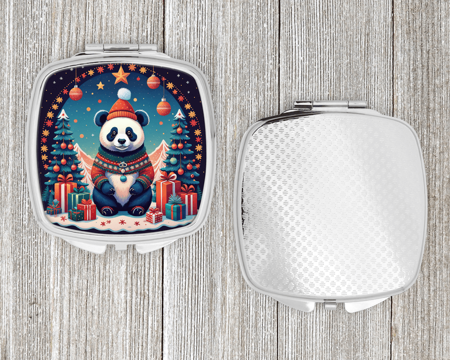 Panda Christmas Compact Mirror Caroline's Treasures