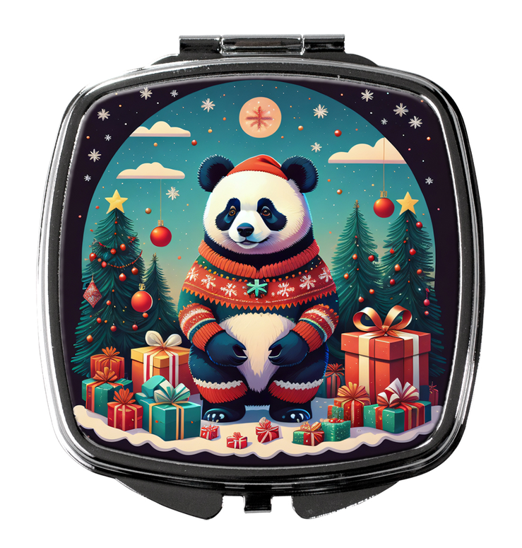 Panda Christmas Compact Mirror Caroline's Treasures