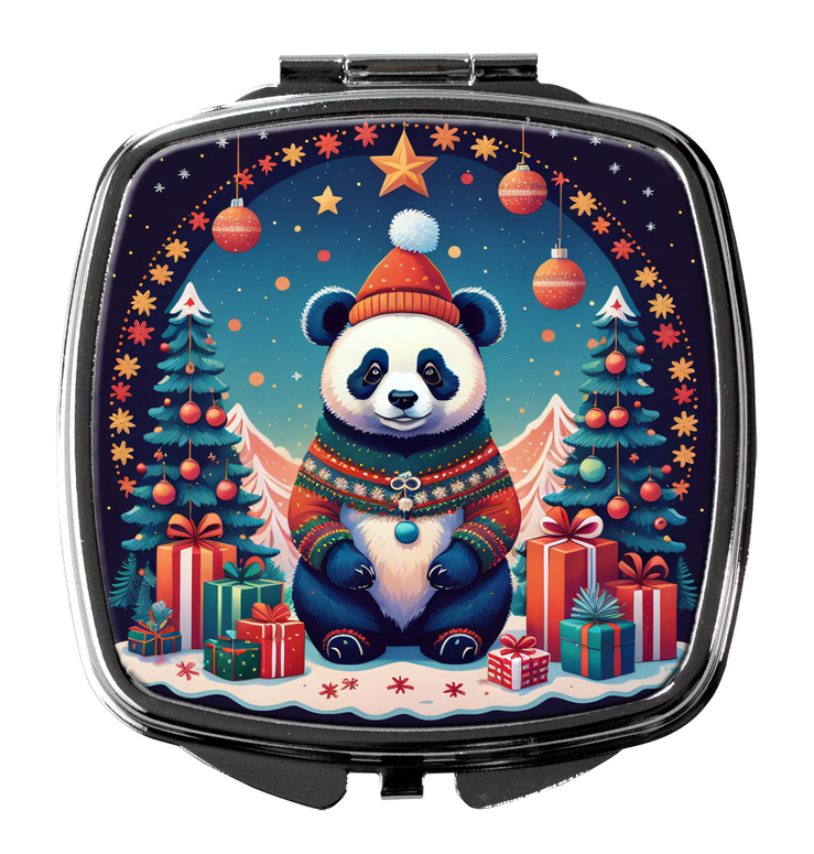 Panda Christmas Compact Mirror Caroline's Treasures