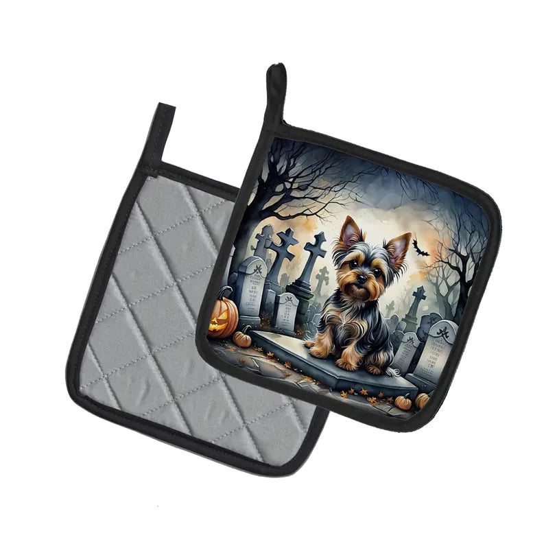 Papillon Spooky Halloween Foam Coasters Caroline's Treasures