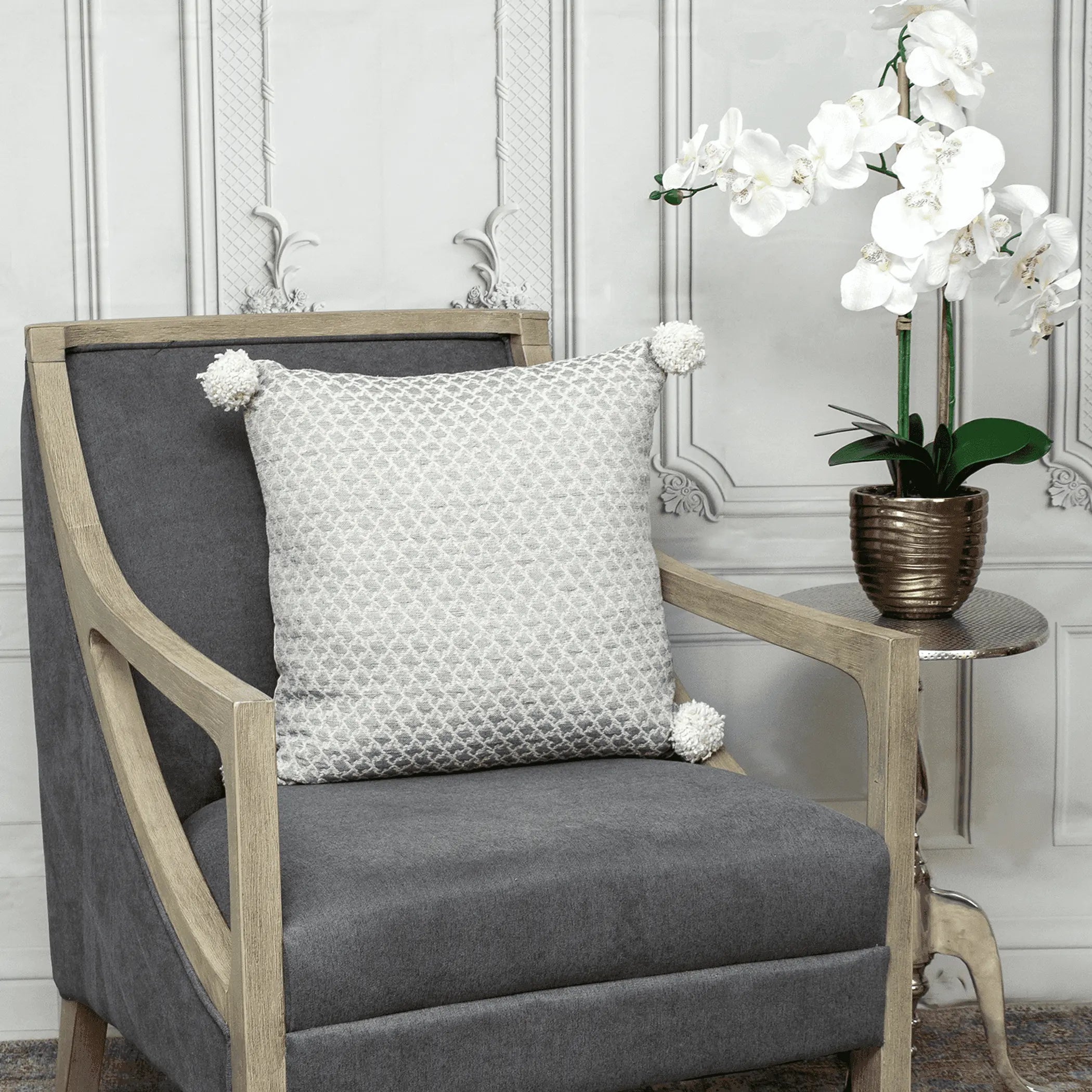 Parkland Collection Allegro Transitional Throw Pillow Parkland Collection