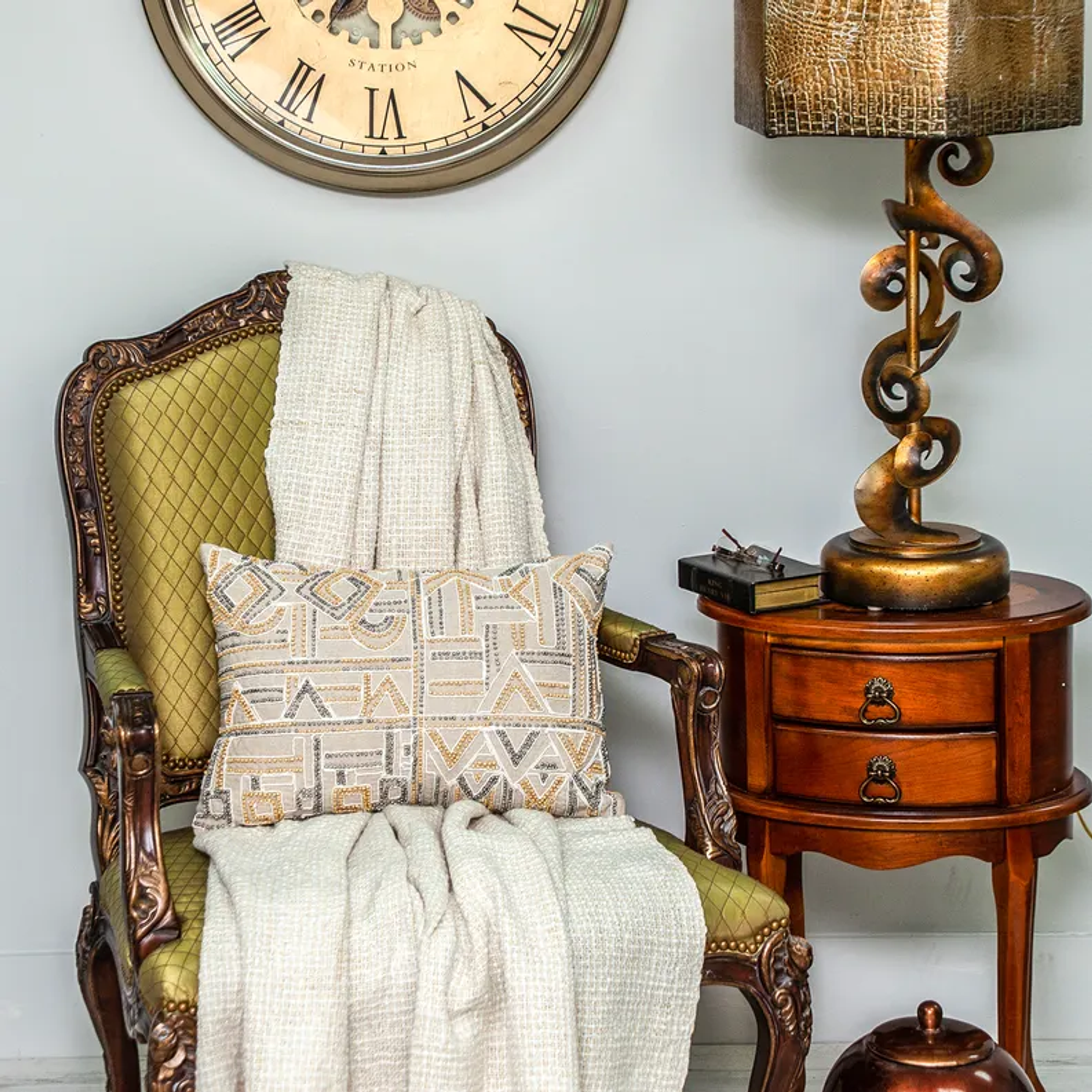 Parkland Collection Azar Contemporary Beige Pillow Cover With Poly Insert Parkland Collection