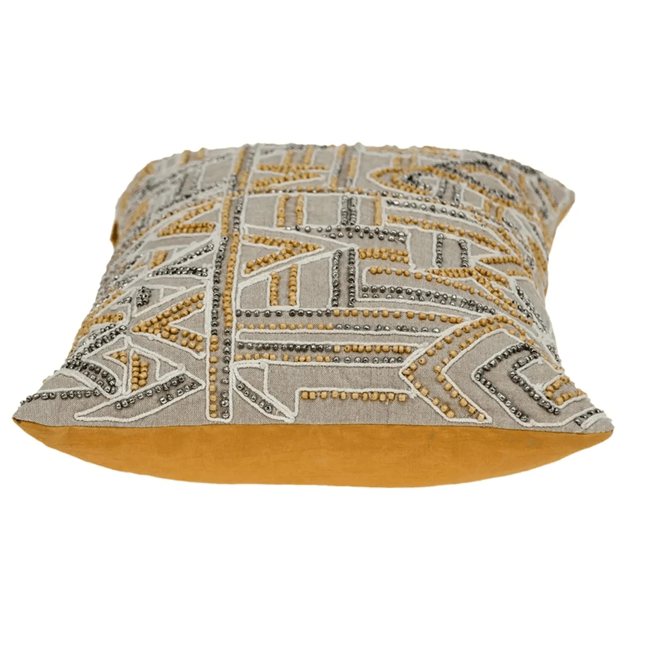 Parkland Collection Azar Contemporary Beige Pillow Cover With Poly Insert Parkland Collection