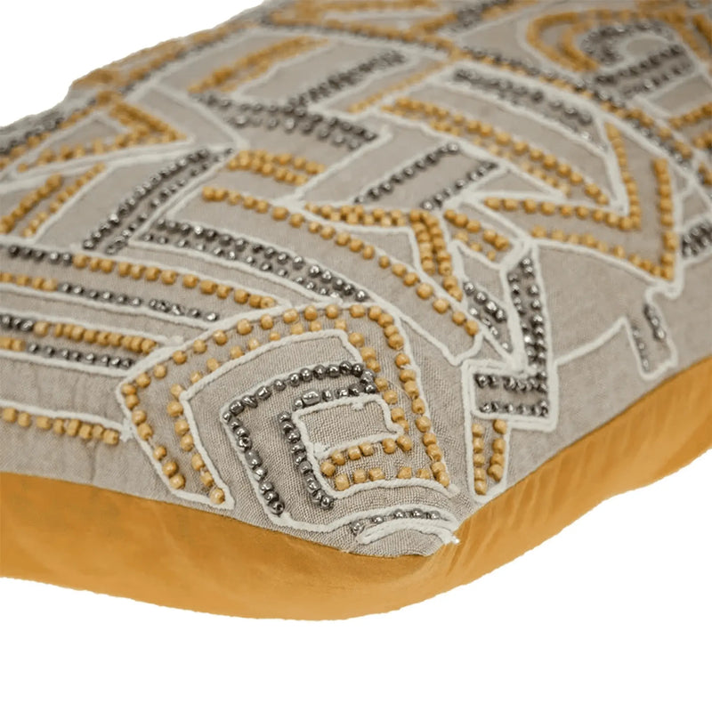 Parkland Collection Azar Contemporary Beige Pillow Cover With Poly Insert Parkland Collection