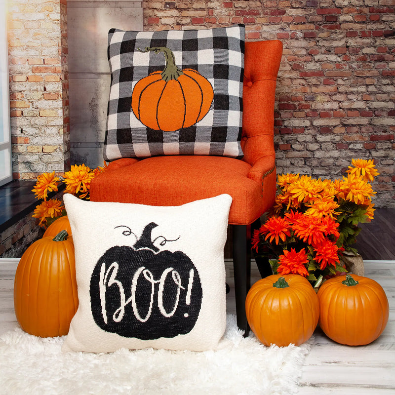 Parkland Collection Baby Boo Transitional Cream Throw Pillow Parkland Collection