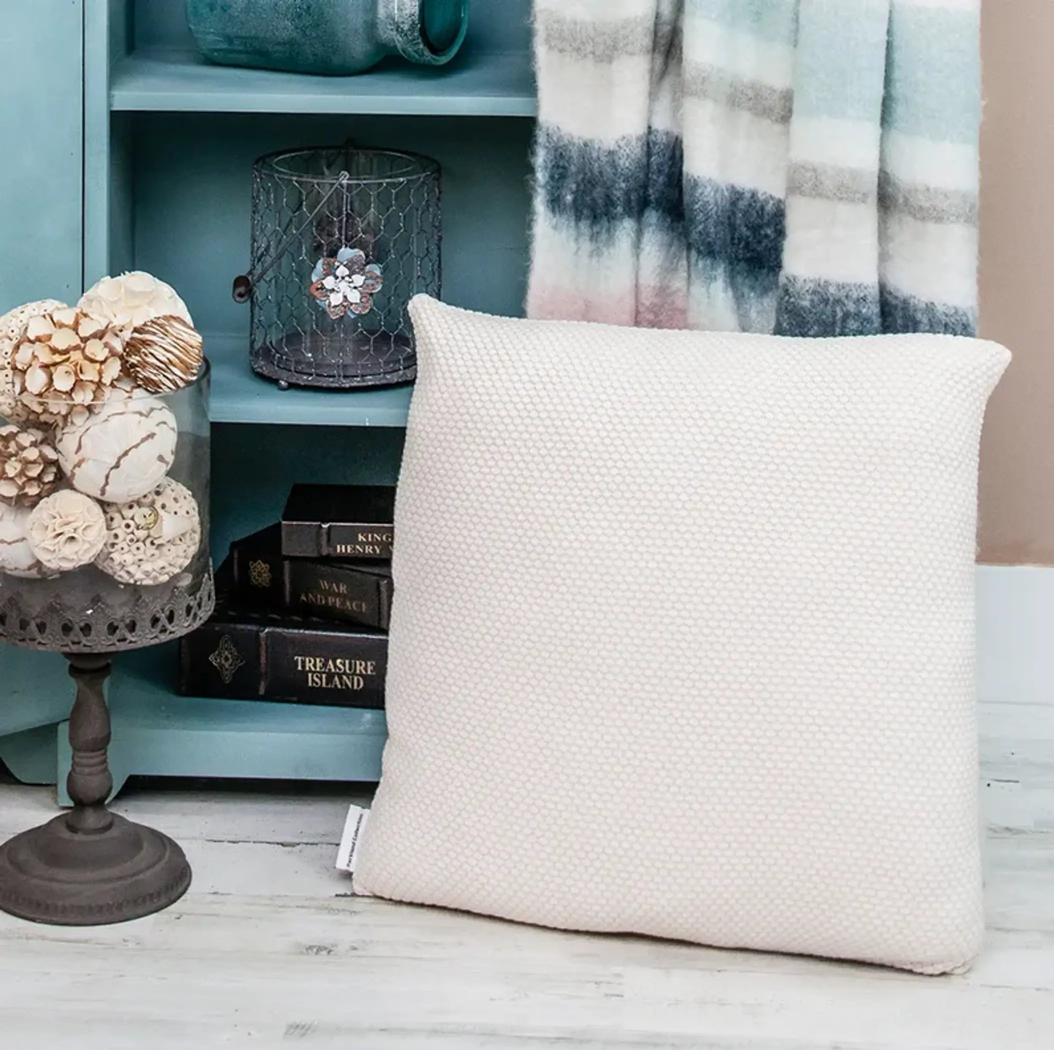 Parkland Collection Cassi Beige Throw Pillow Parkland Collection