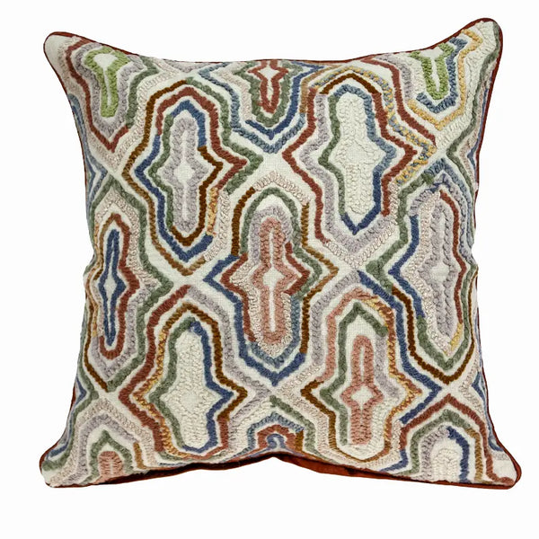 Parkland Collection Chava Transitional Multicolor Pillow Cover With Poly Insert Parkland Collection
