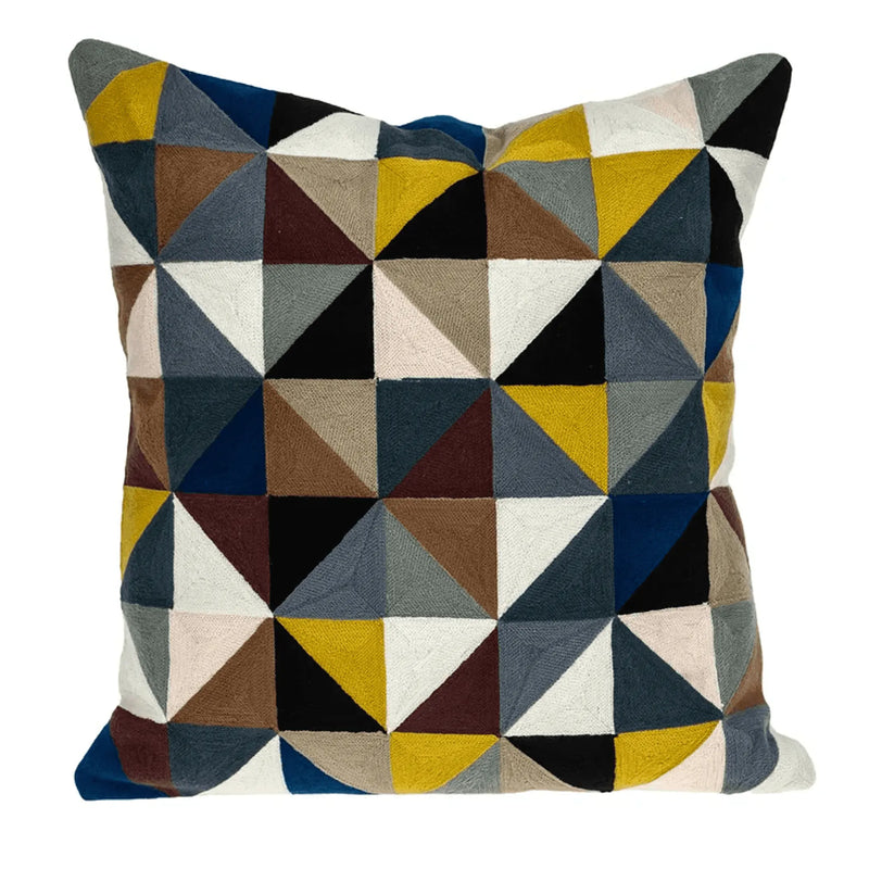Parkland Collection Eskora Contemporary Multicolor Pillow Cover With Poly Insert Parkland Collection