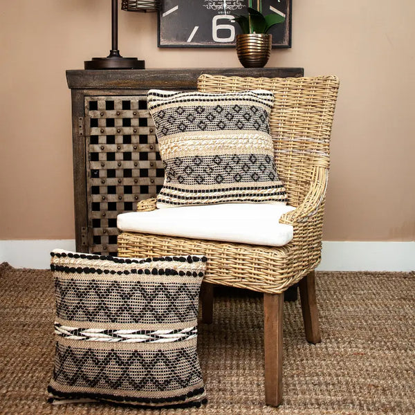 Parkland Collection Ezra Transitional Beige Throw Pillow Parkland Collection