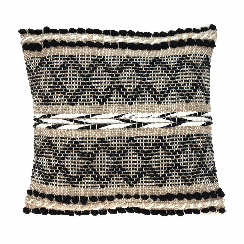 Parkland Collection Ezra Transitional Beige Throw Pillow Parkland Collection