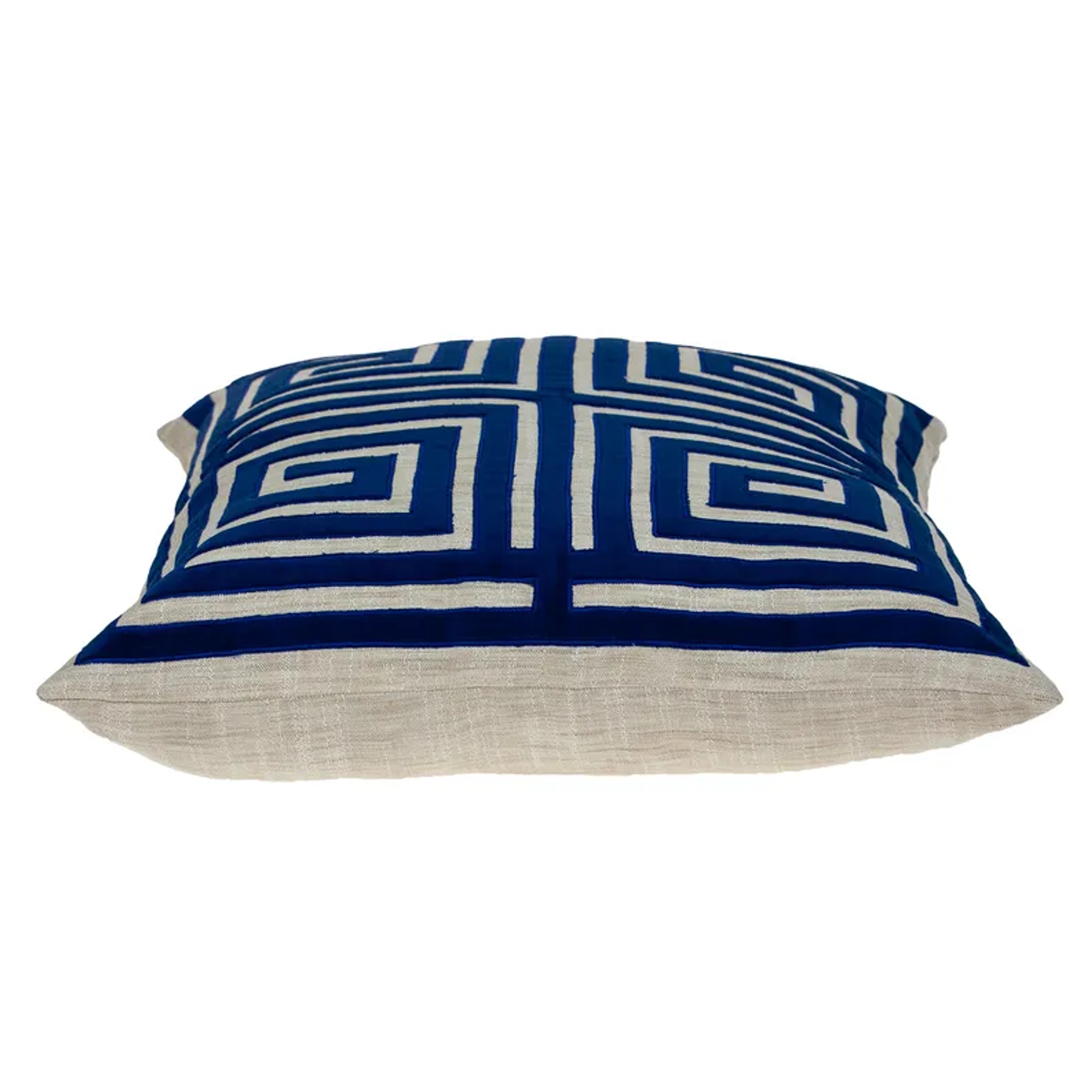 Parkland Collection Gio Contemporary Blue Pillow Cover With Poly Insert Parkland Collection