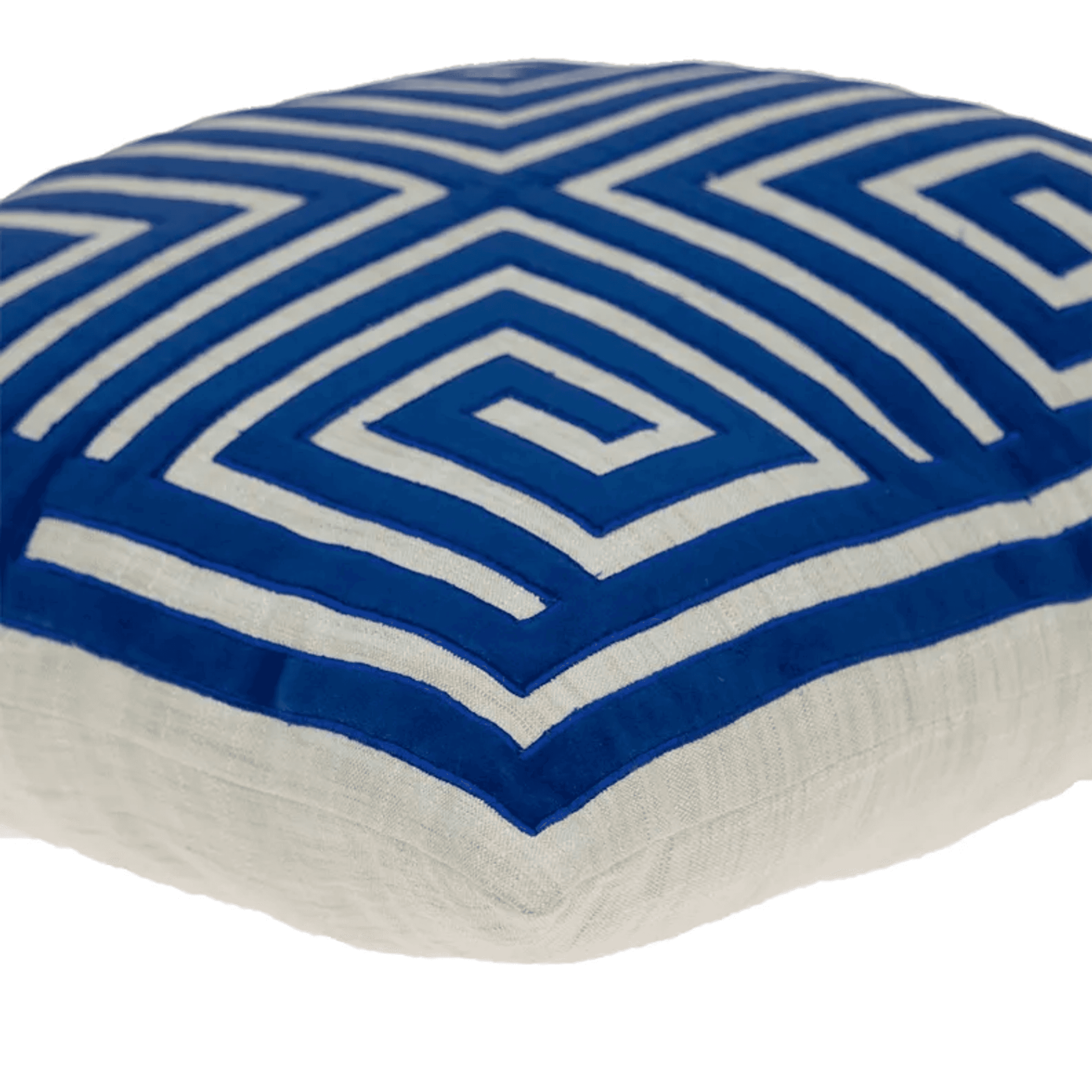 Parkland Collection Gio Contemporary Blue Pillow Cover With Poly Insert Parkland Collection