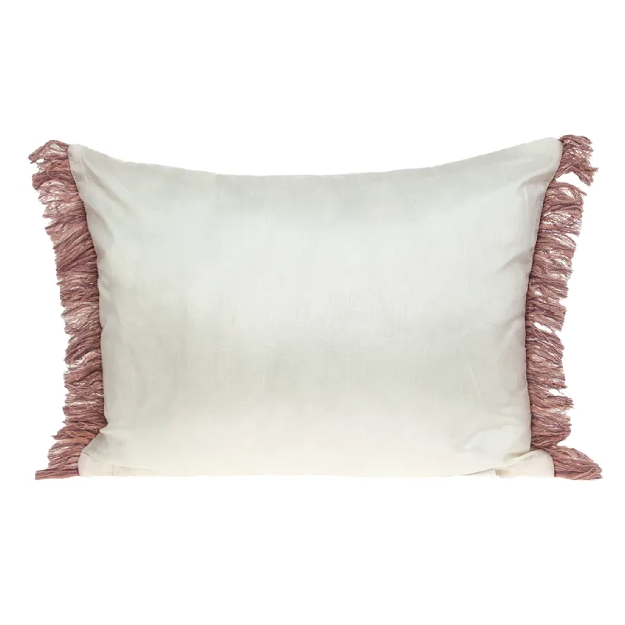 Parkland Collection Gracie Transitonal White Pillow Cover With Poly Insert Parkland Collection