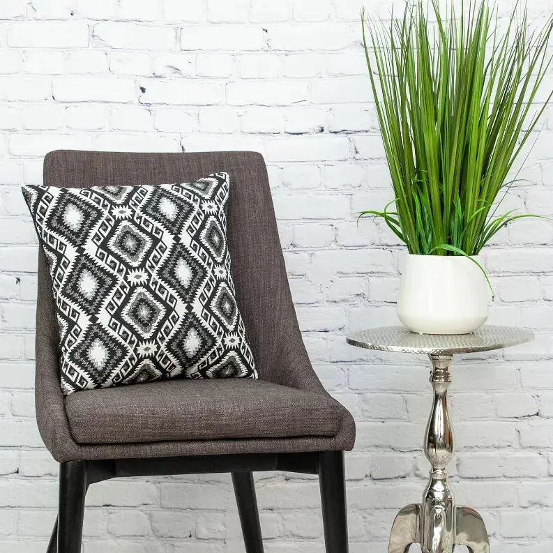 Parkland Collection Habib Transitional Black Throw Pillow Parkland Collection