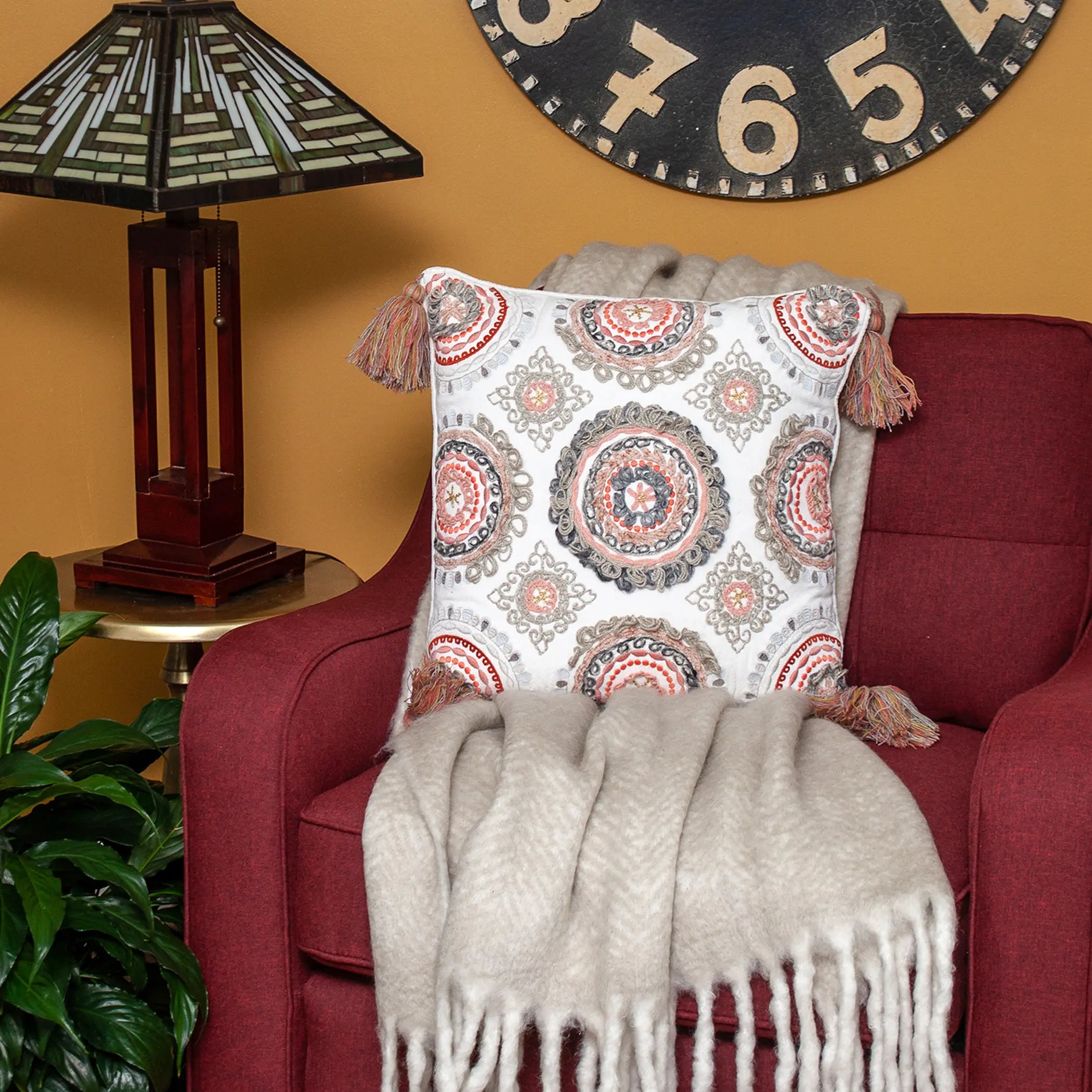Parkland Collection Heather Transitional Pillow Cover With Poly Insert Parkland Collection