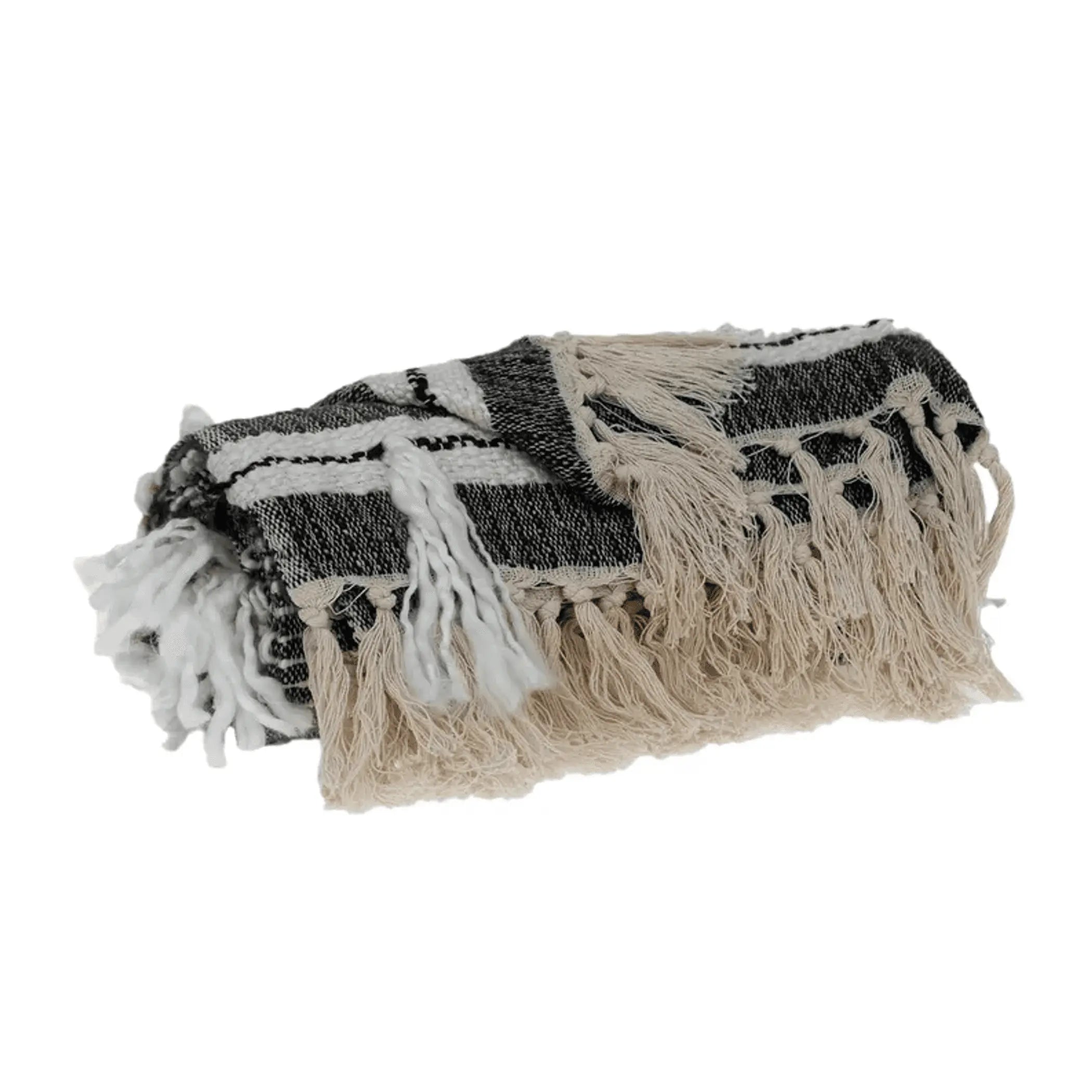 Parkland Collection Ira Eclectic Multicolor 52" x 67" Woven Handloom Throw Parkland Collection