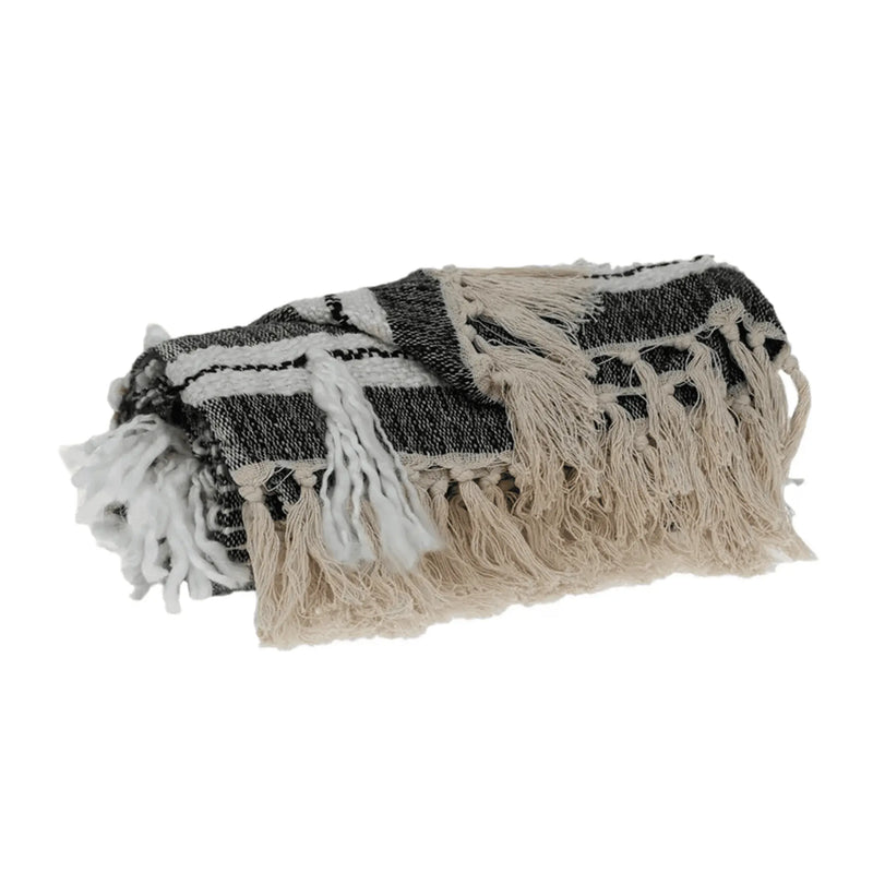 Parkland Collection Ira Eclectic Multicolor 52" x 67" Woven Handloom Throw Parkland Collection