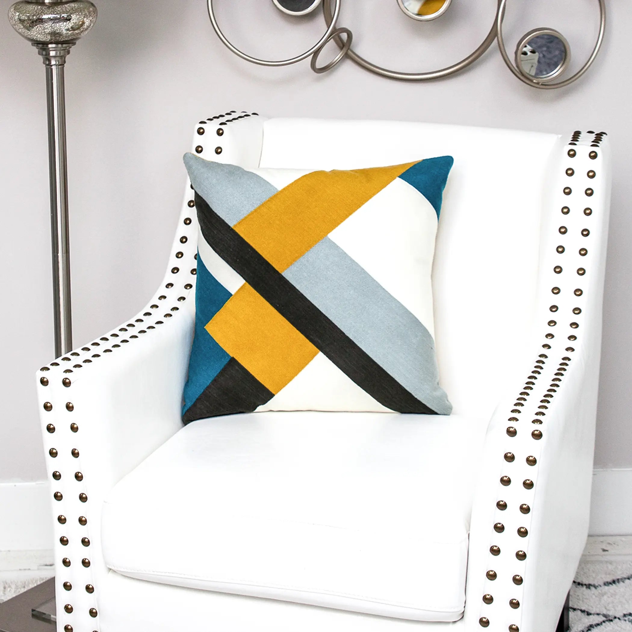 Parkland Collection Lumen Contemporary Pillow Cover With Poly Insert Parkland Collection