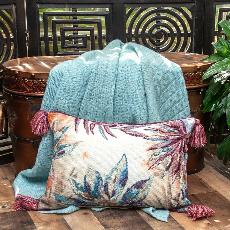 Parkland Collection Lydia Accent Multicolor Pillow Cover With Poly Insert Parkland Collection