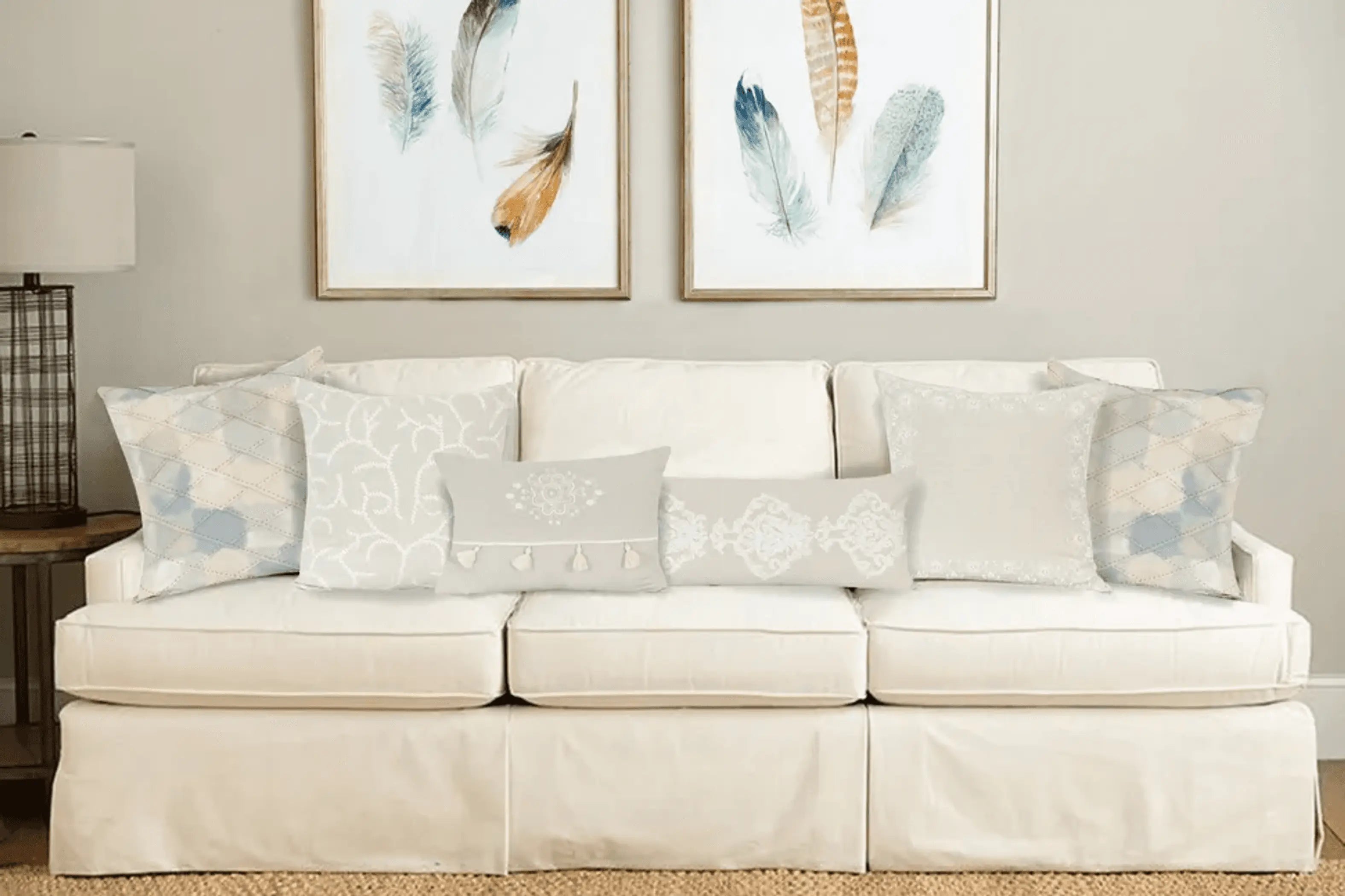 Parkland Collection Nabia Beige Throw Pillow Parkland Collection