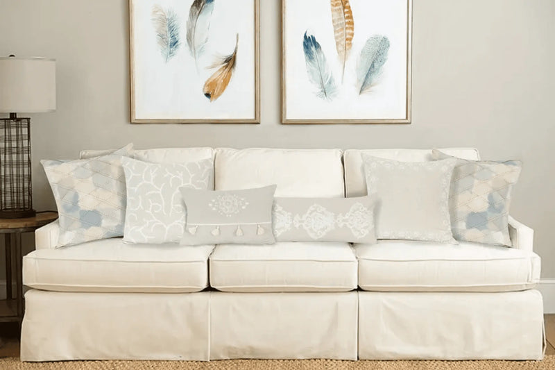 Parkland Collection Nabia Beige Throw Pillow Parkland Collection