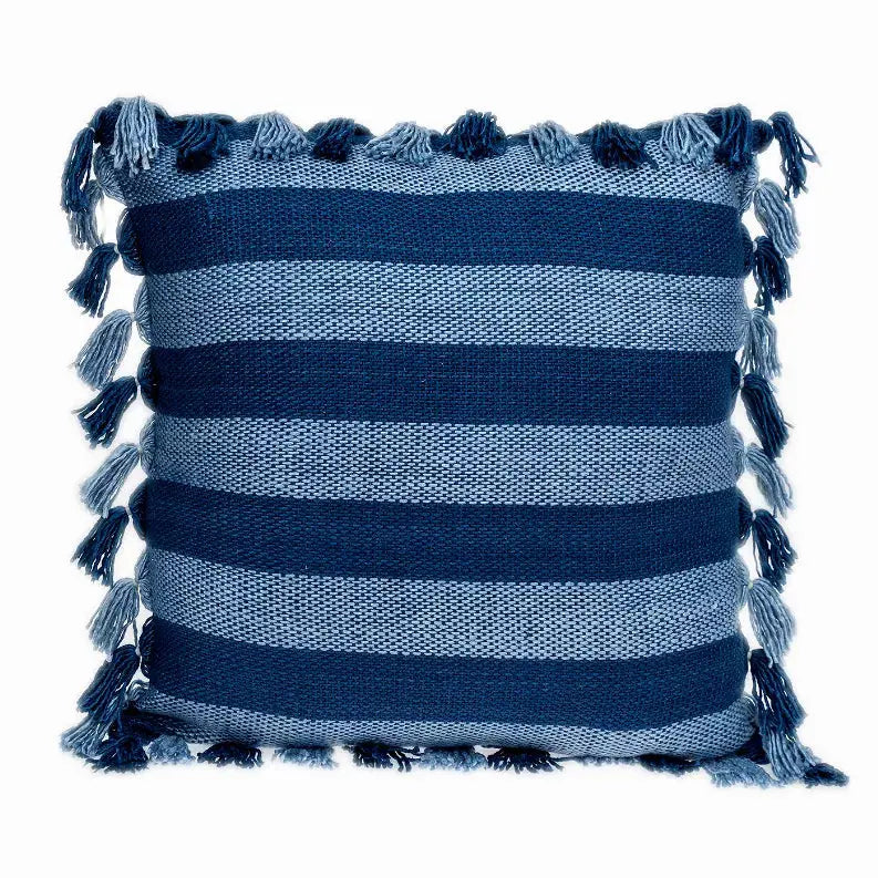 Parkland Collection River Transitional Blue Throw Pillow Parkland Collection