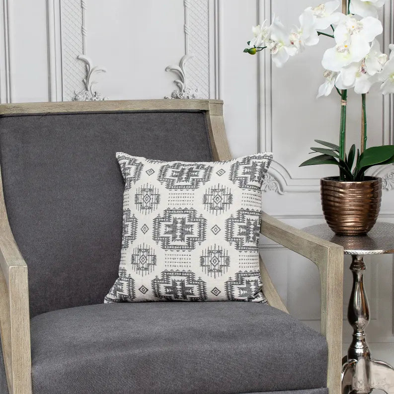 Parkland Collection Sima Transitional Beige Throw Pillow Parkland Collection