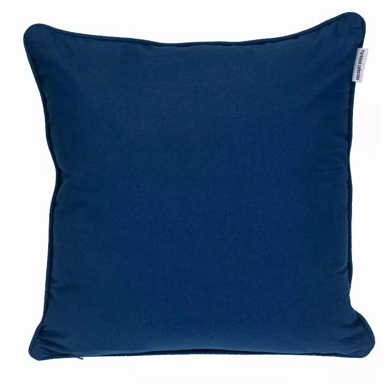 Parkland Collection Transitional Geometric Blue Square 20" x 20" Pillow Parkland Collection