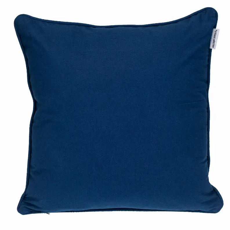 Parkland Collection Transitional Geometric Blue Square 20" x 20" Pillow Parkland Collection