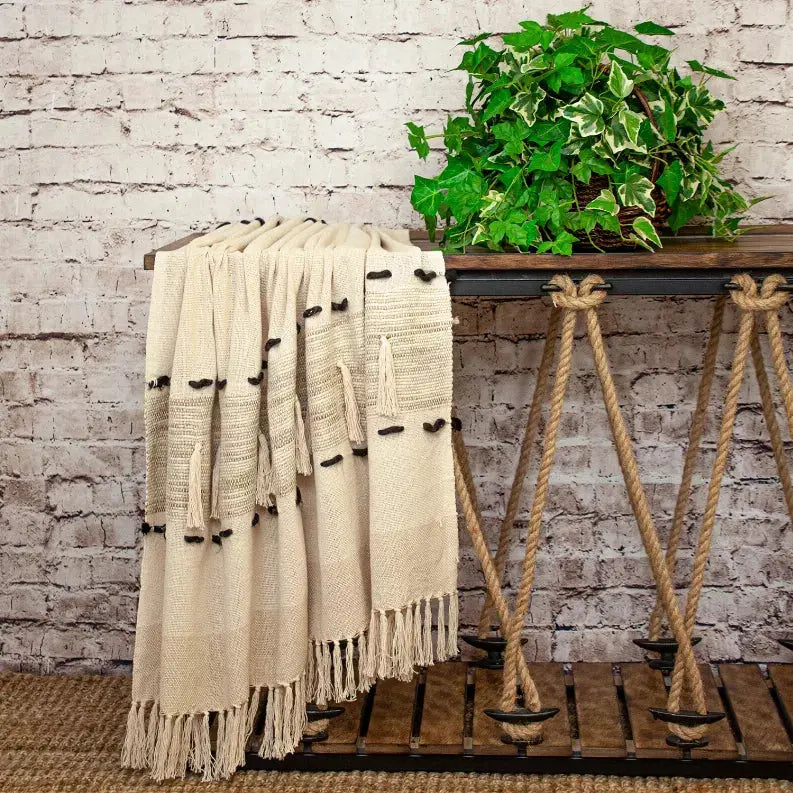 Parkland Collection Transitional Herringbone Rectangle 50" x 60" Throw Parkland Collection