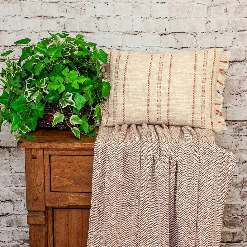 Parkland Collection Transitional Stripes Rectangle 14" x 20" Pillow Parkland Collection