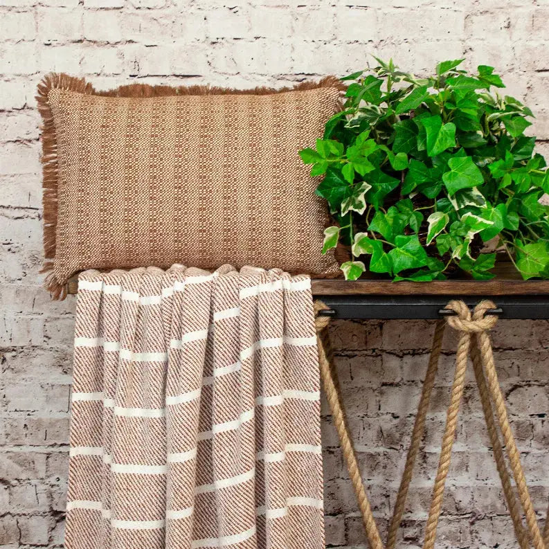 Parkland Collection Transitional Stripes Rectangle 14" x 20" Pillow Parkland Collection
