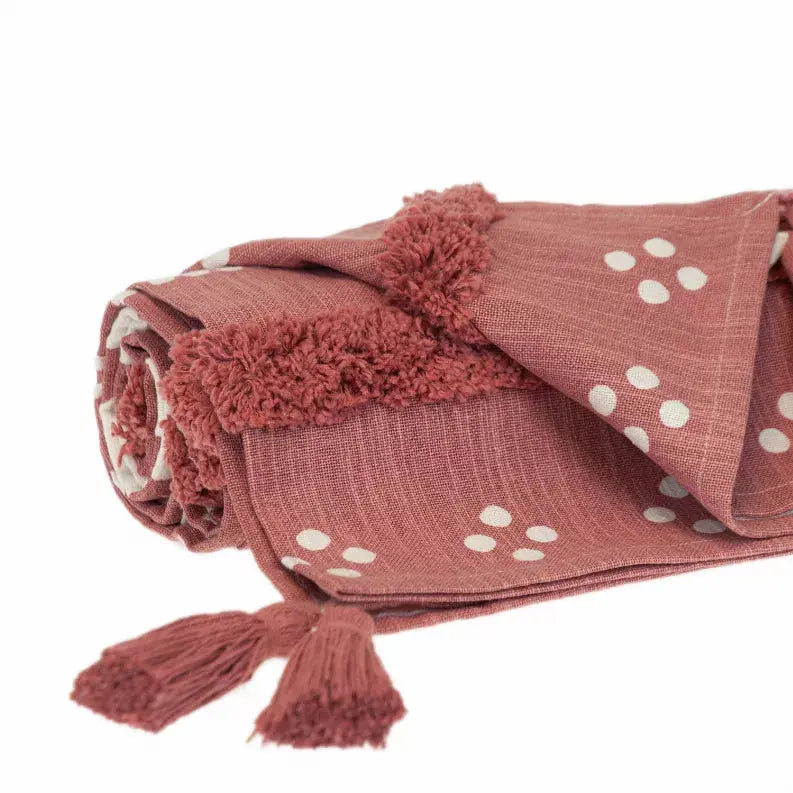 Parkland Collection Transitional Stripes and Dots 50" x 60" Throw Parkland Collection