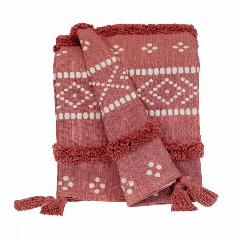 Parkland Collection Transitional Stripes and Dots 50" x 60" Throw Parkland Collection