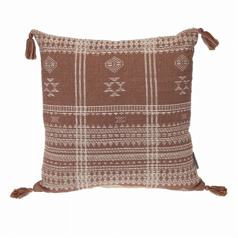 Parkland Collection Transitional Tribal Square 18" x 18" Pillow Parkland Collection