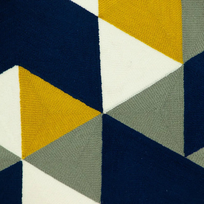 Parkland Collection Tringo Contemporary Multicolor Pillow Cover With Poly Insert Parkland Collection