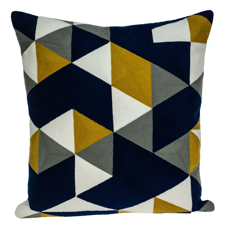 Parkland Collection Tringo Contemporary Multicolor Pillow Cover With Poly Insert Parkland Collection
